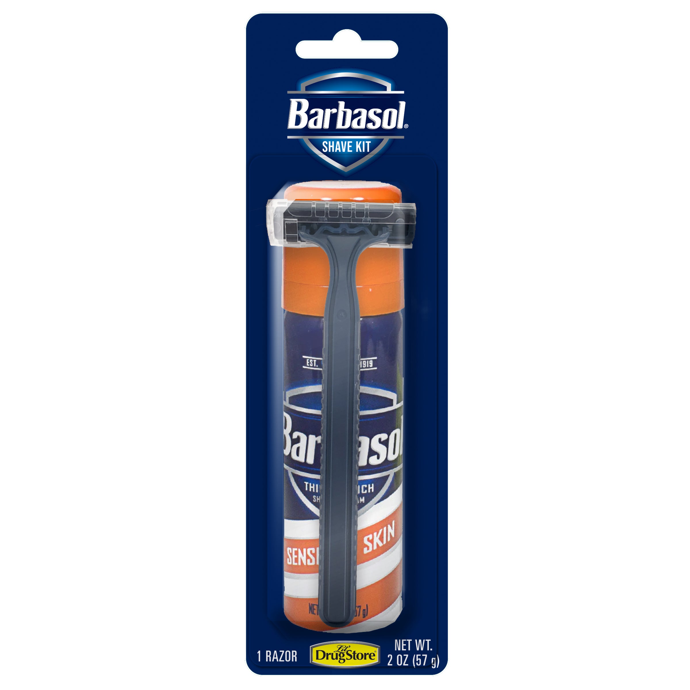 SHAVING KIT 2.0OZ PEG 1CT