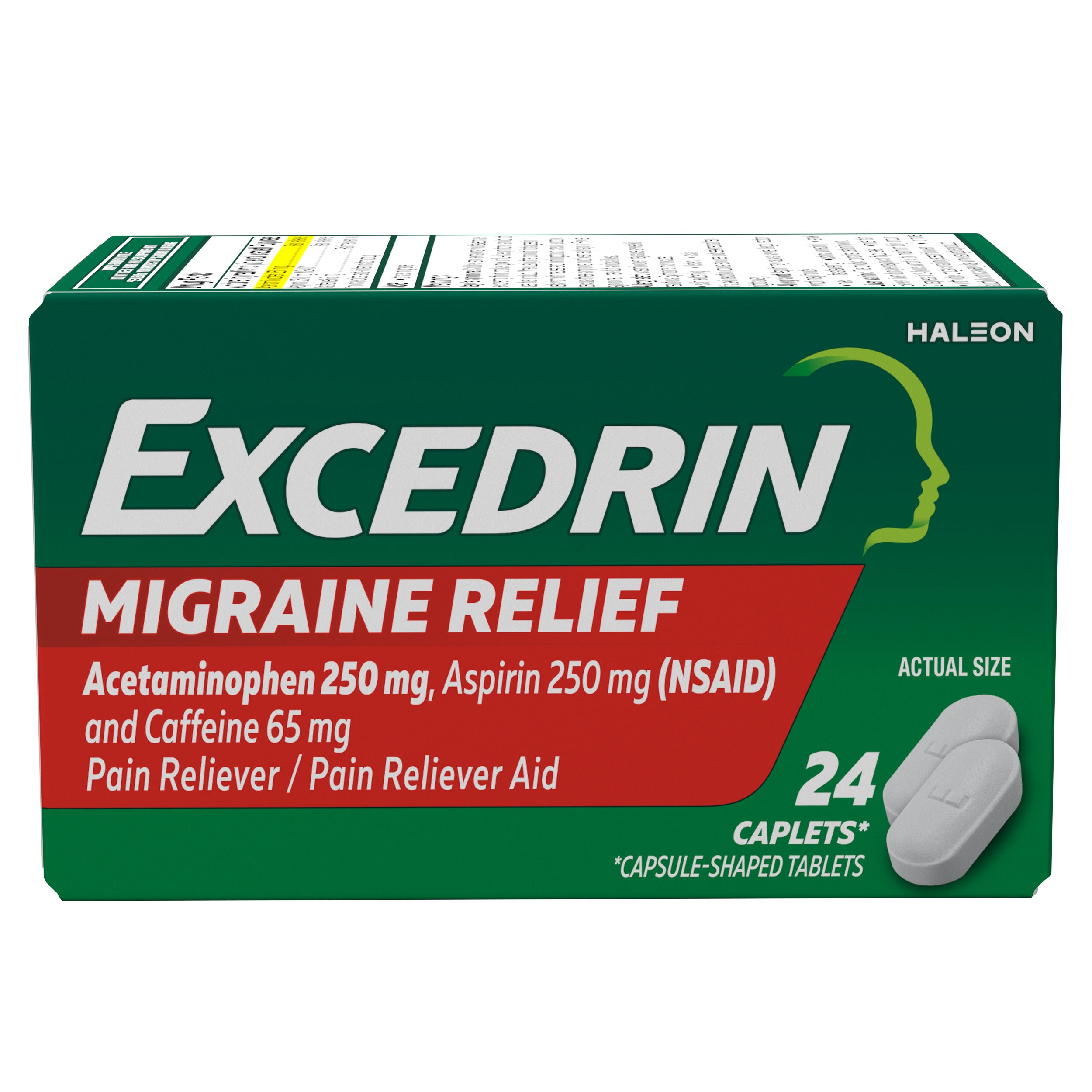 Product image of excedrin mgr caps 24ct box