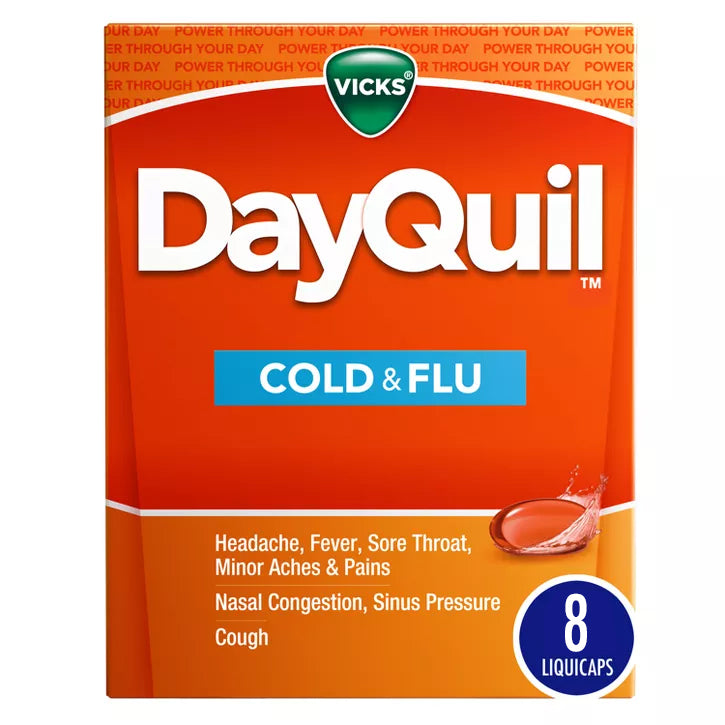 Product image of dayquil c&f 8 liquid capsules