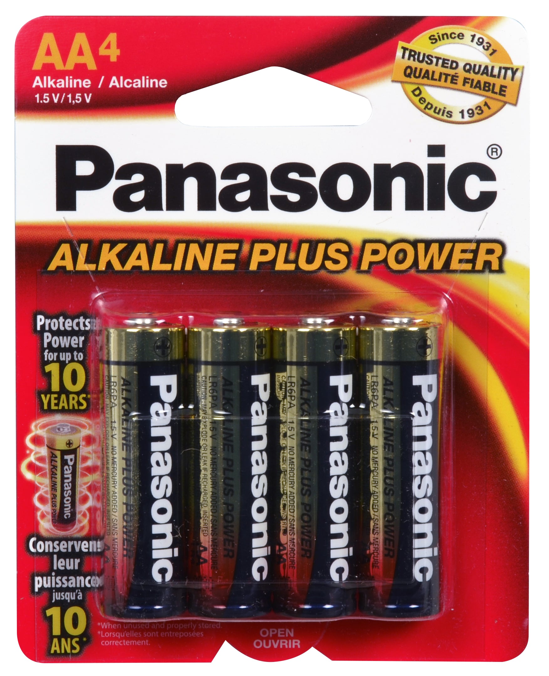 Product image of panasonic alkaline plus 4pkaa