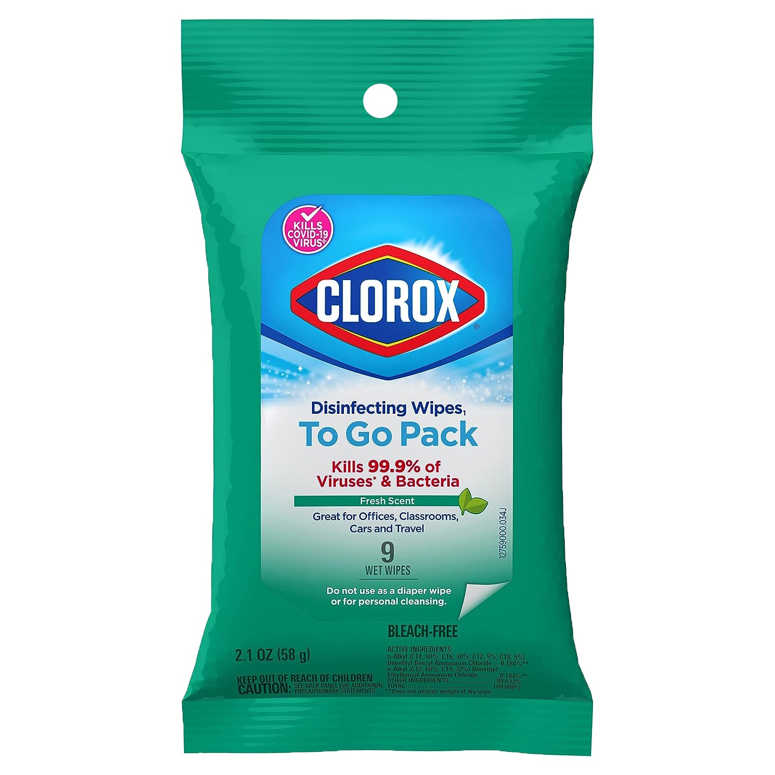 Product image of clorox disinfect wipes 9ct