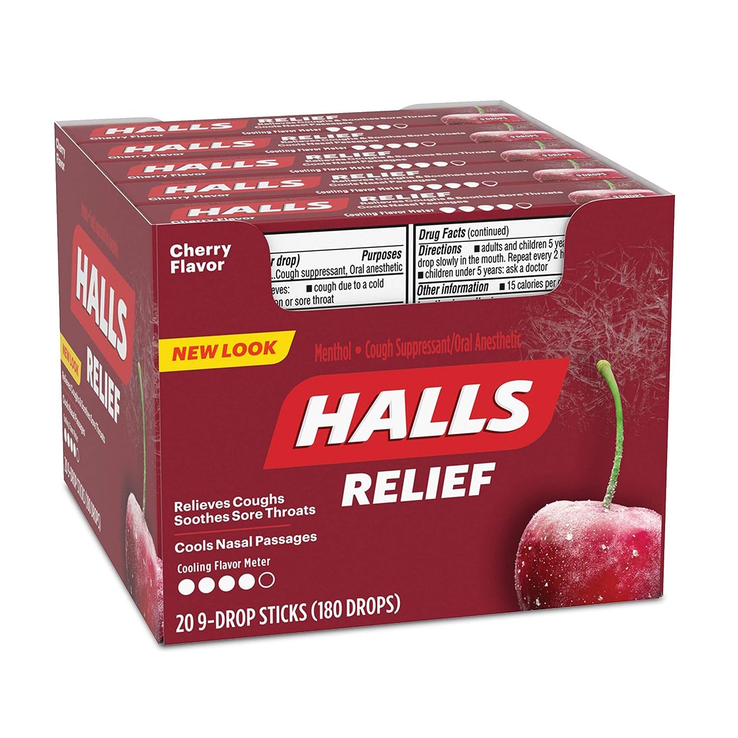 Product image of halls cherry sticks 9's