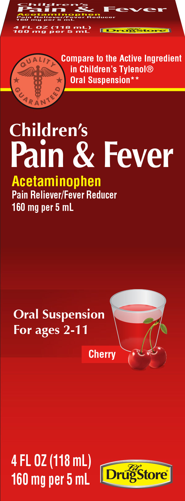 Product image of lqd ld child pain & fever 4oz