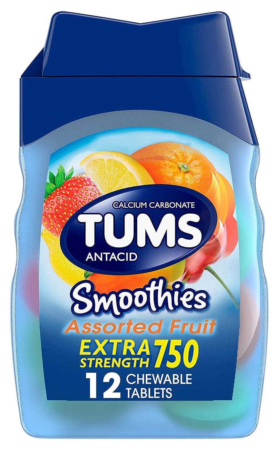 TUMS SMOOTHIES ASST FRUIT 12CT