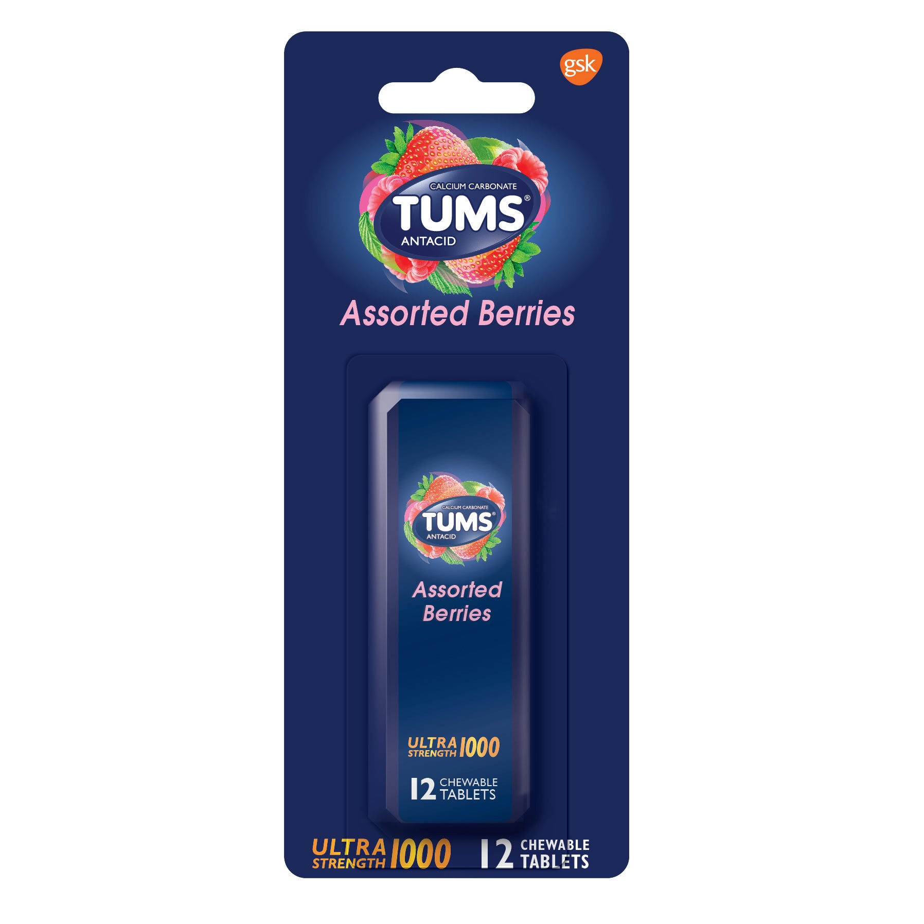 TUMS ULTRA ASST BERRIES 12CT