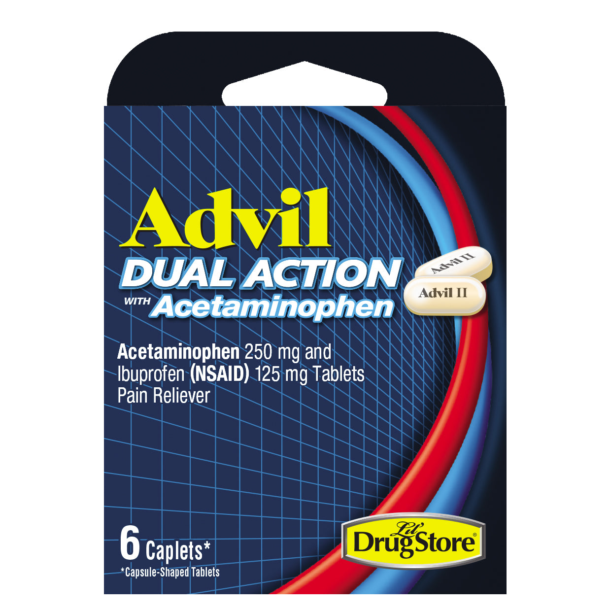 TRIAL ADVIL DUAL ACTION 6CT