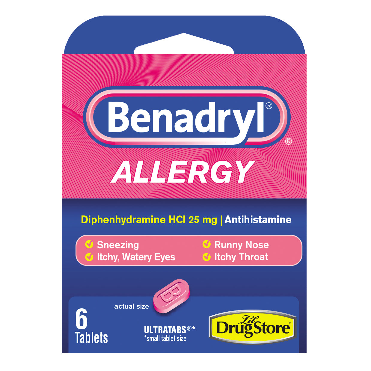 Product image of trial benadryl 6ct