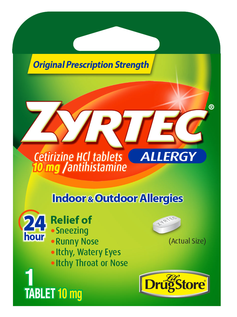 TRIAL ZYRTEC ALLERGY TAB 1CT