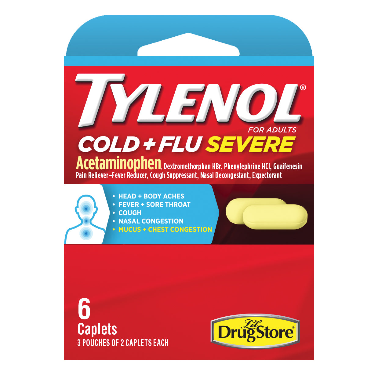 Product image of trial tyl cold flu severe 6ct