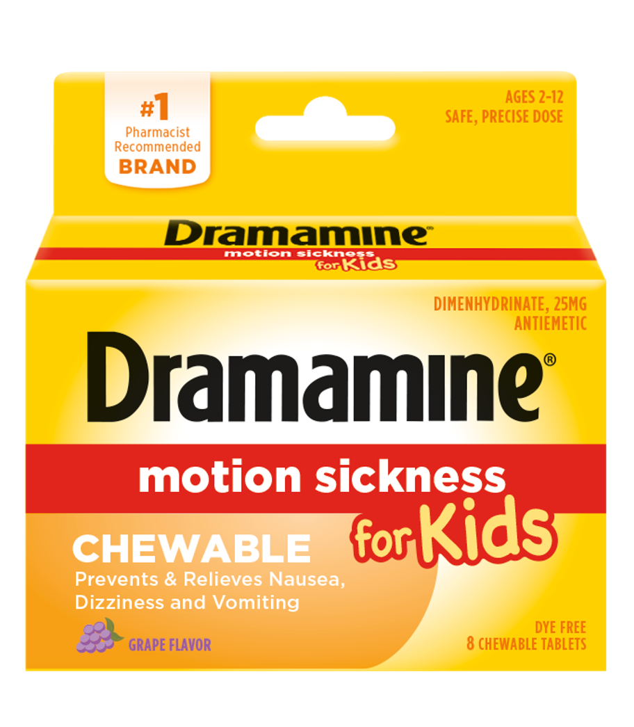 DRAMAMINE KIDS GRAPE CHEW 8CT