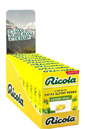 RICOLA SF LMN MNT 17CT BX TRAY