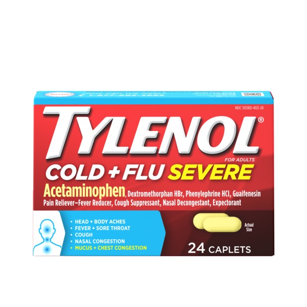 TYLENOL COLD FLU SVR CAP 24CT